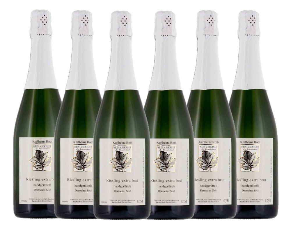 Wein- & Sektgut Karlheinz Roth Weingut Karlheinz Roth Riesling Sekt extra brut - 6er Karton