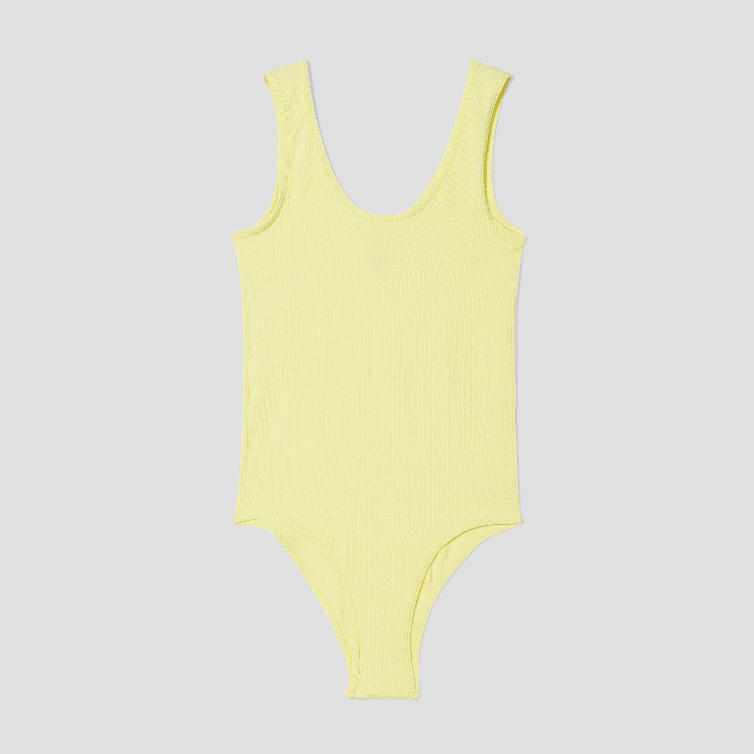 Body bretelles sans couture jaune pastel femme | Cache Cache
