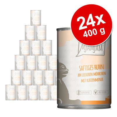 Sparpaket MjAMjAM Katzenfutter 400g x 24
