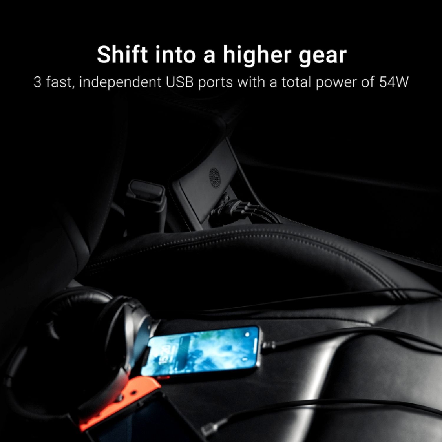 Green Cell PowerRide 54W USB In-Car Charger