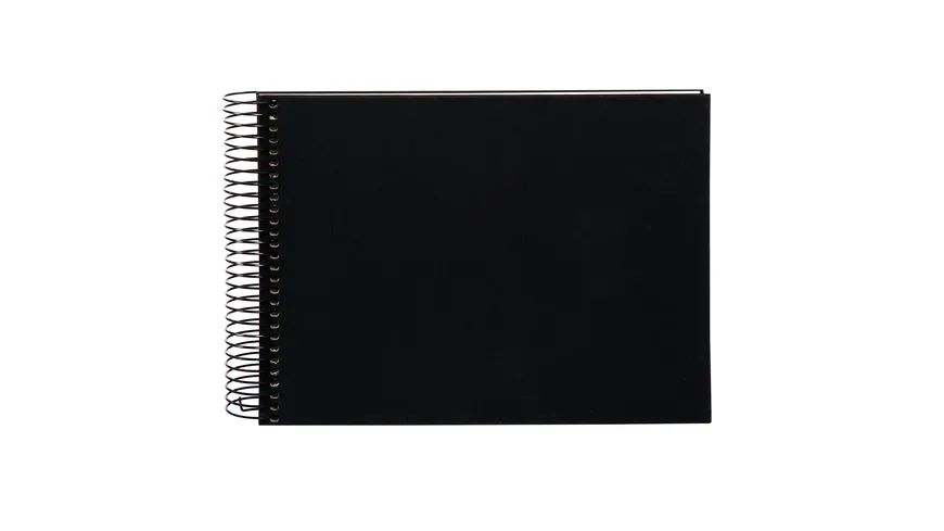 goldbuch Spiralalbum Bella Vista schwarz 24x17 cm mit 40 weiße Seiten