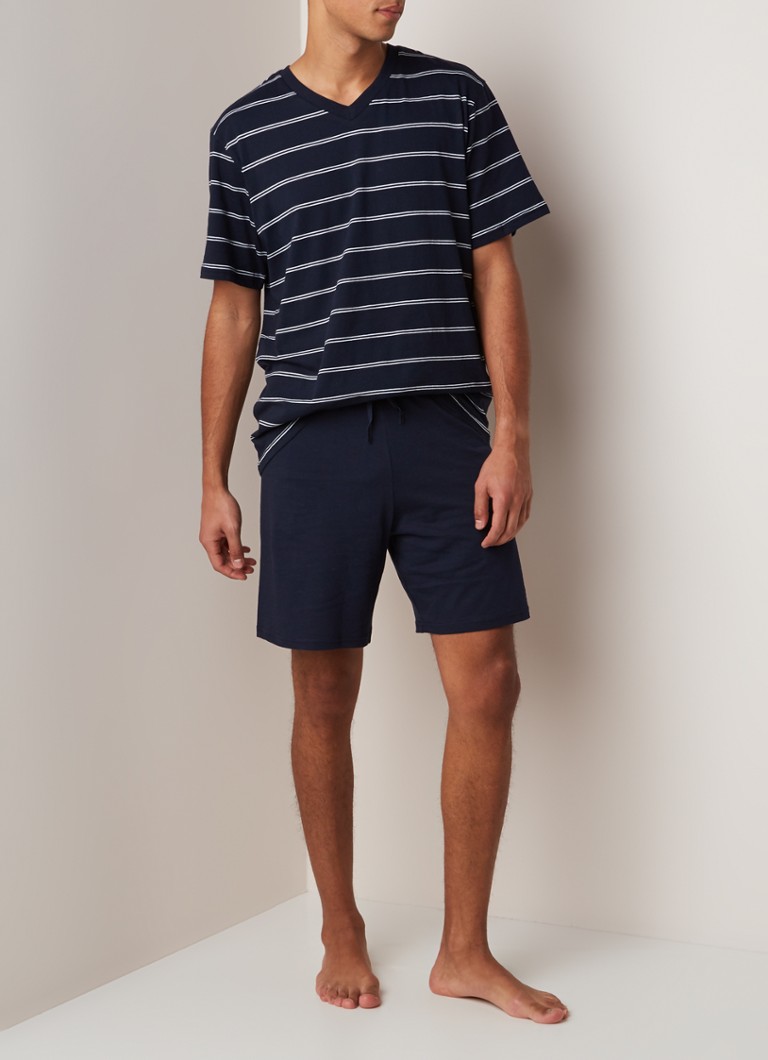 Set de pijamale Schiesser din bumbac cu dungi