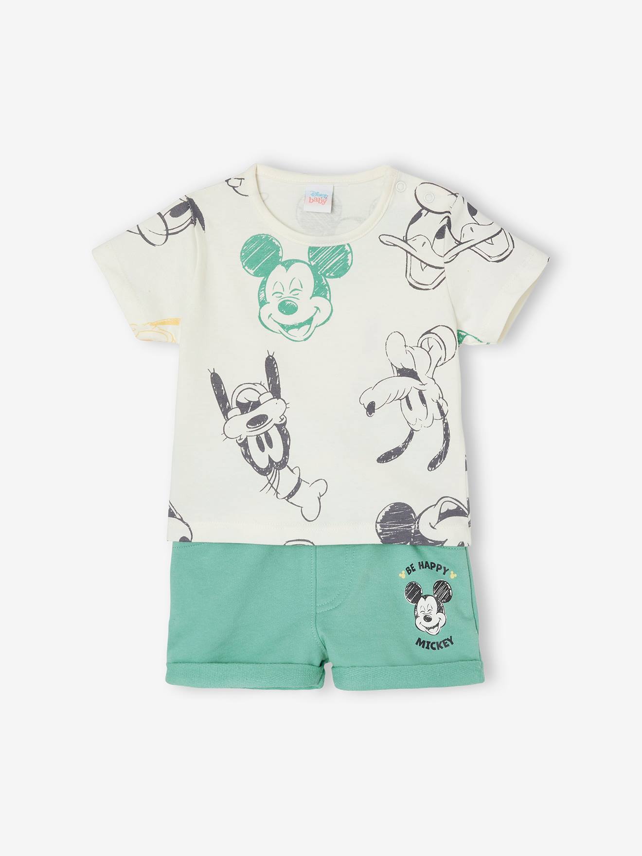 Ensemble bébé garçon 2 pièces DS® Mickey & Friends vert moyen imprime