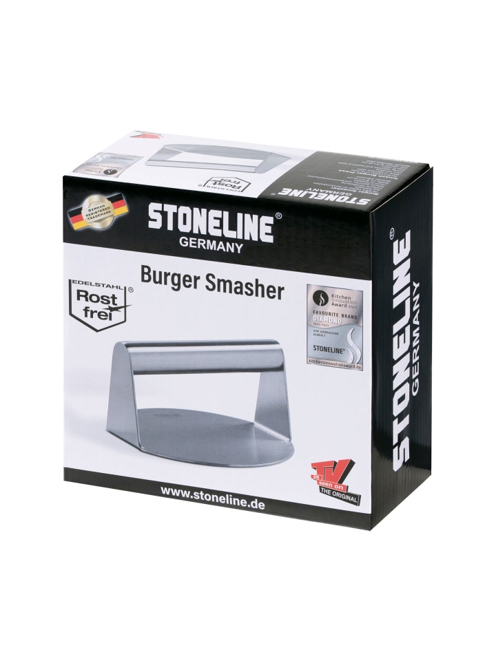 Stoneline Burger Smasher aus Edelstahl 14 cm, Hamburgerpresse in Edelstahl günstig kaufen onesize