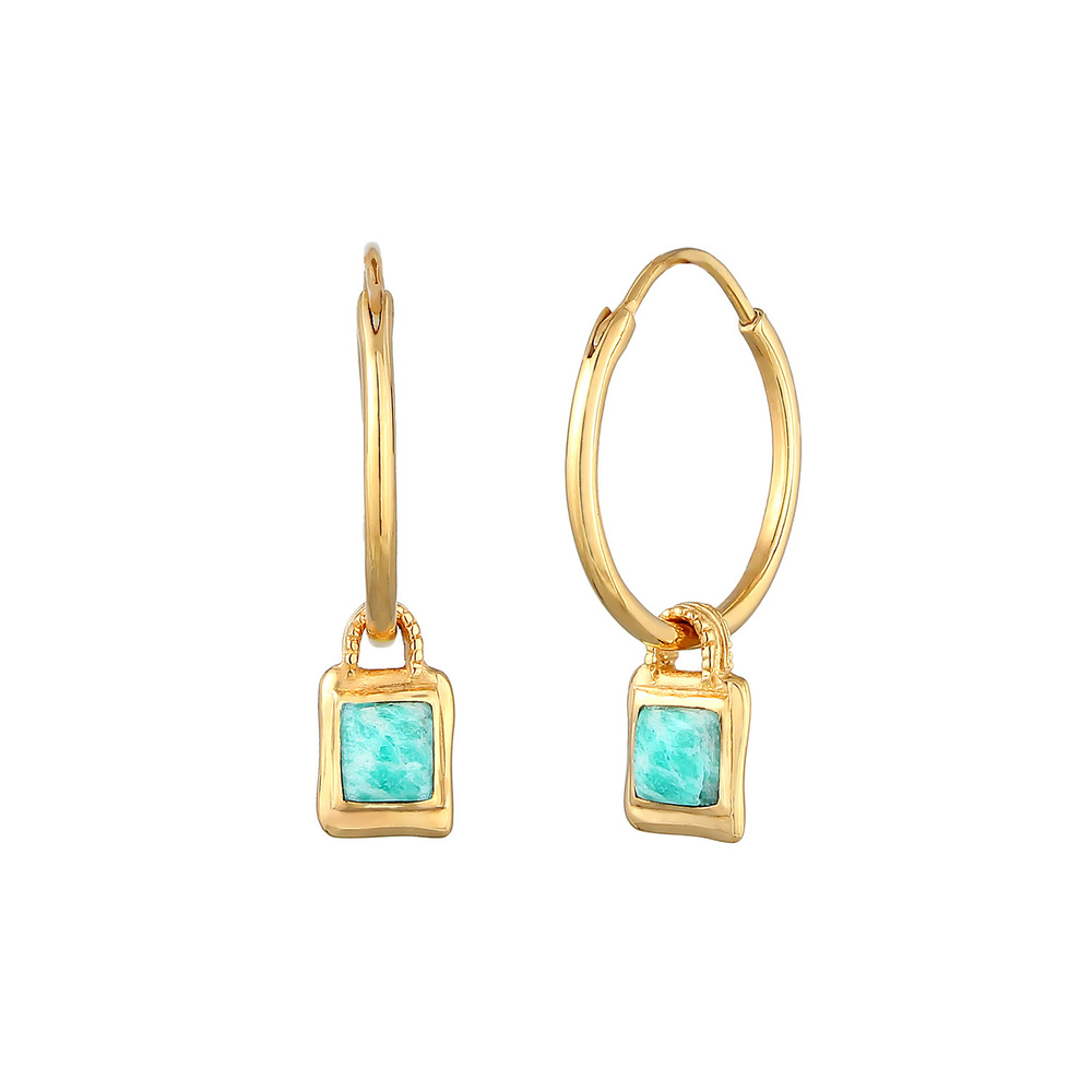 Elli PREMIUM Elli PREMIUM Boucles d'Oreilles Boucles d'Oreilles Cercle Rond avec Cristal d'Ama Boucles d'oreilles
