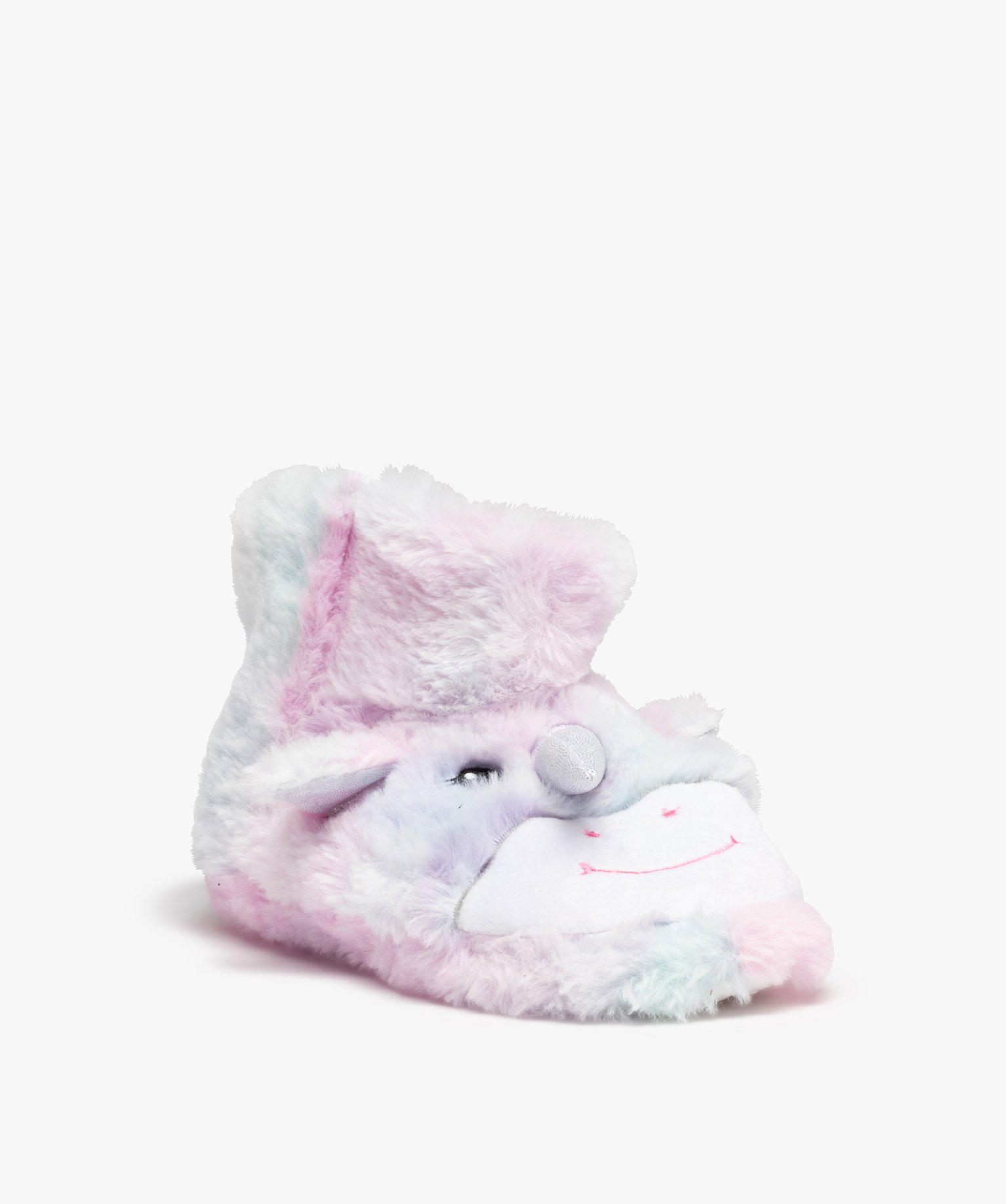 Chaussons boots doux en forme de licorne fille multicolore | GEMO