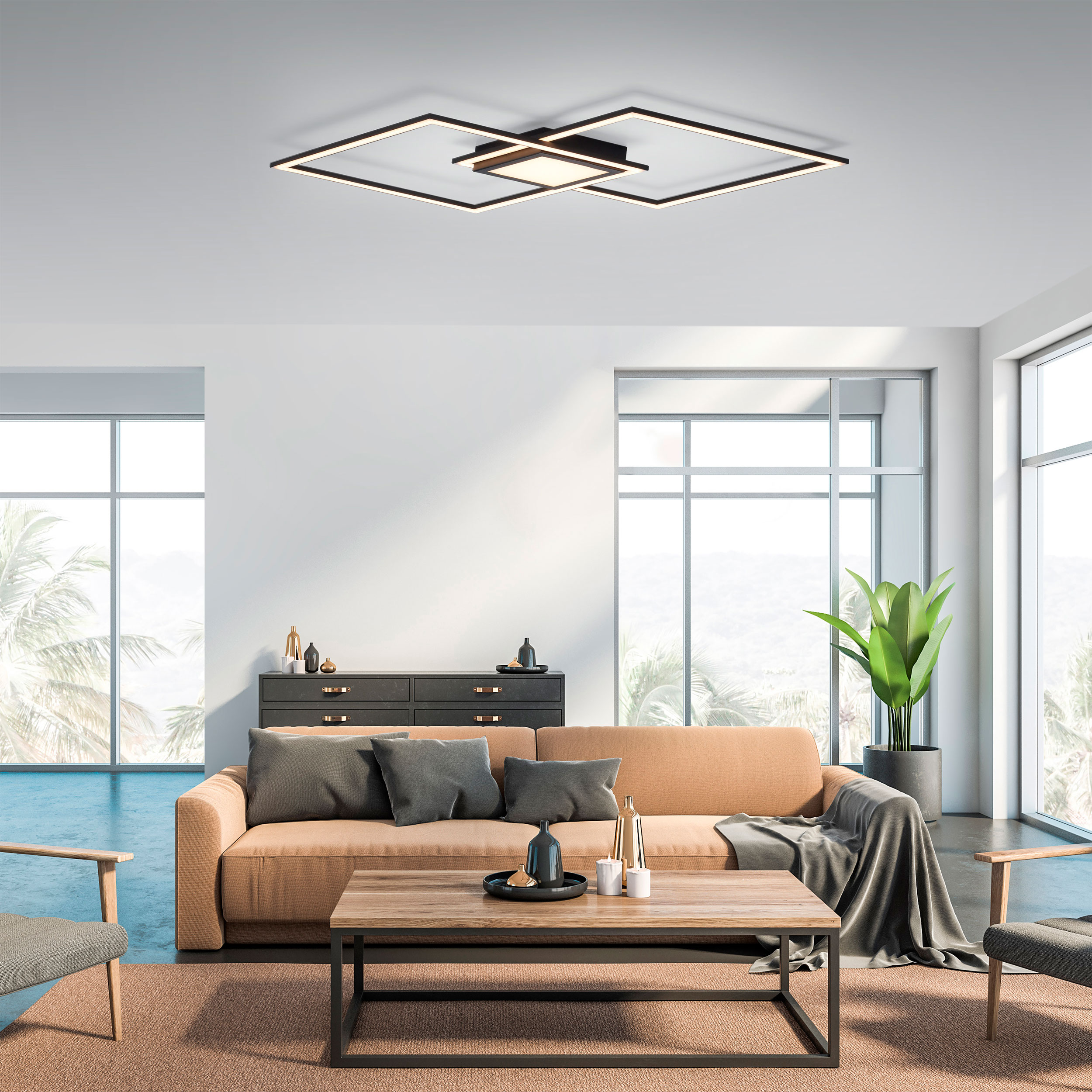 JUST LIGHT.LED-Deckenleuchte 1flg