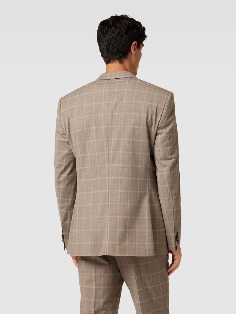 2-Knopf-Sakko mit Tartan-Karo Modell 'Jasper' in beige