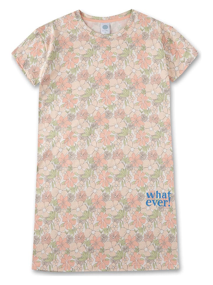 Sanetta Nachthemd in Beige/ Apricot/ Grün günstig kaufen