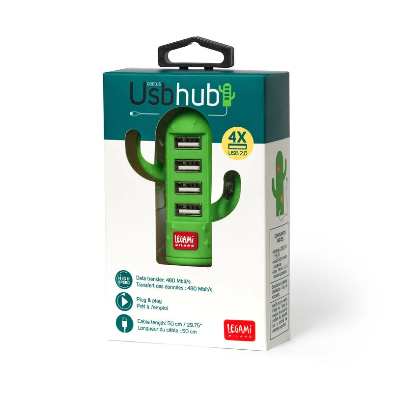 USB Hub so 4 portami - Cactus