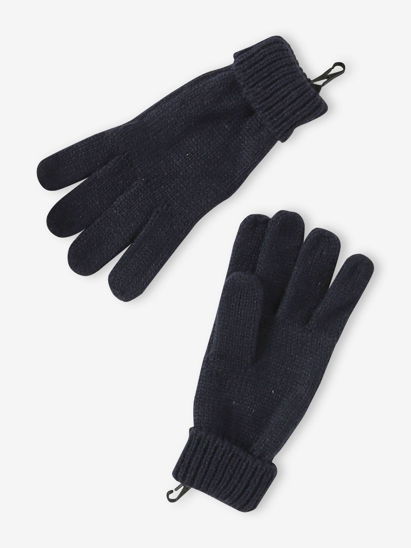 Vertbaudet Jungen Weihnachts-Geschenkset: Mütze, Handschuhe & Rundschal - marine