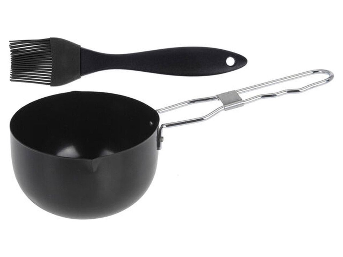 Grill-Saucenpfanne mit Pinsel