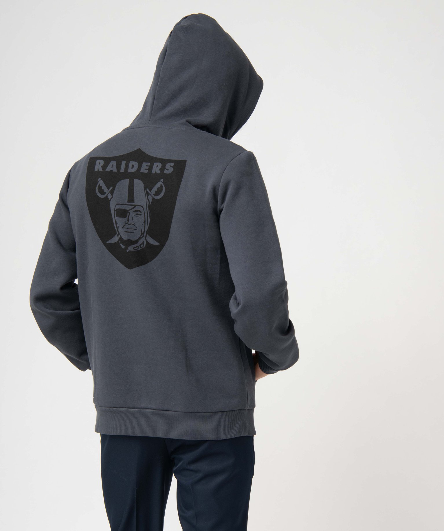 Sweat pour homme à capuche imprimé Raiders - NFL noir | GEMO