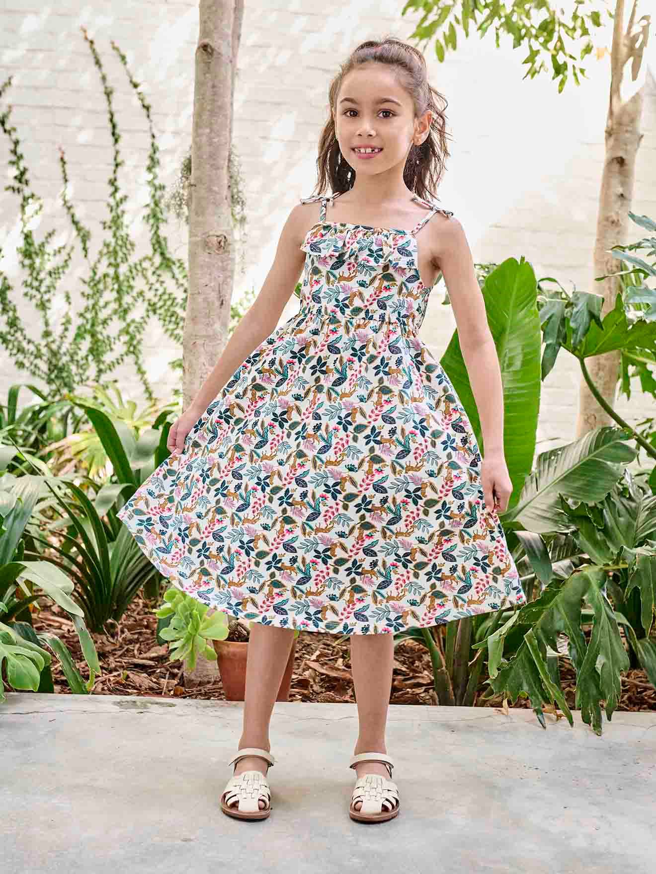 Vertbaudet Mädchen Trägerkleid Oeko-Tex - wollweiß