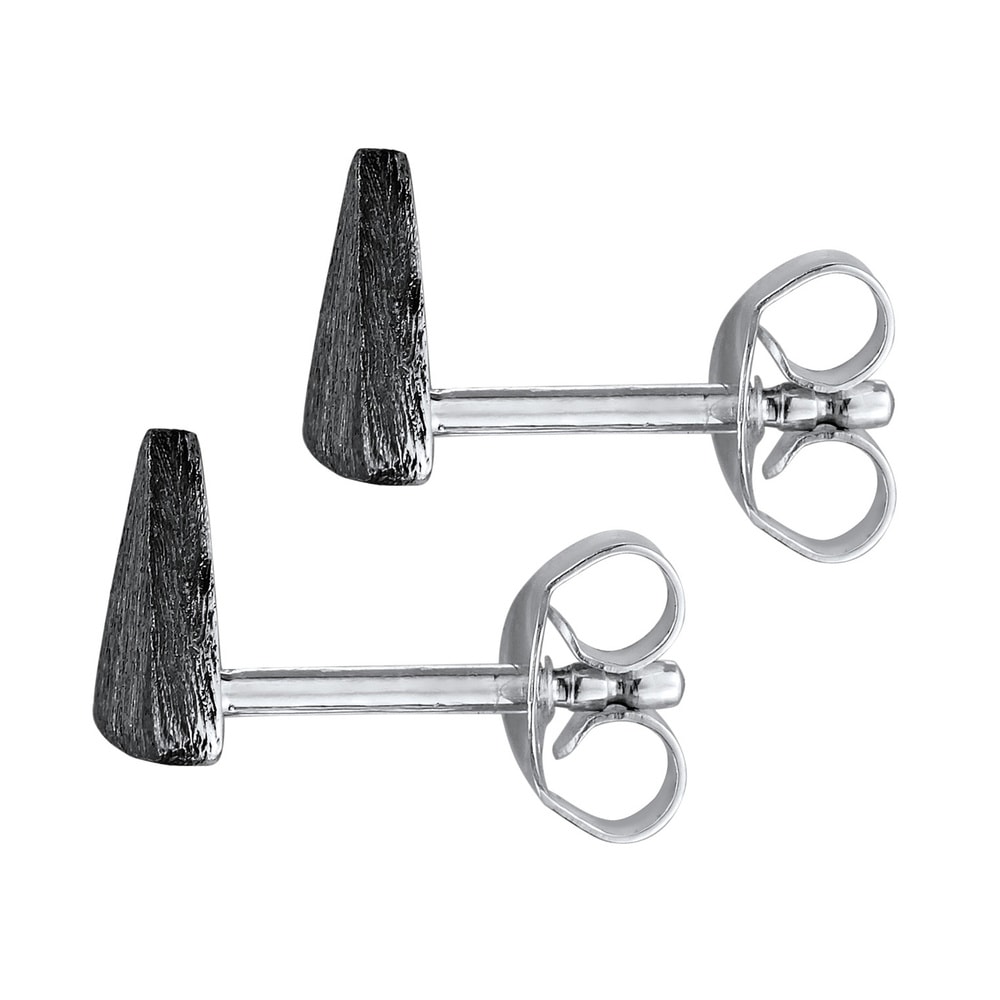 KUZZOI KUZZOI Boucles d'Oreilles Hommes Clous d'oreilles Triangle Géo mat en argent ster Boucles d'oreilles
