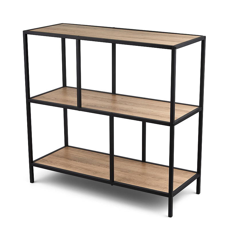 Home Gulvhylle Milton 83x33x80 cm metall og tre