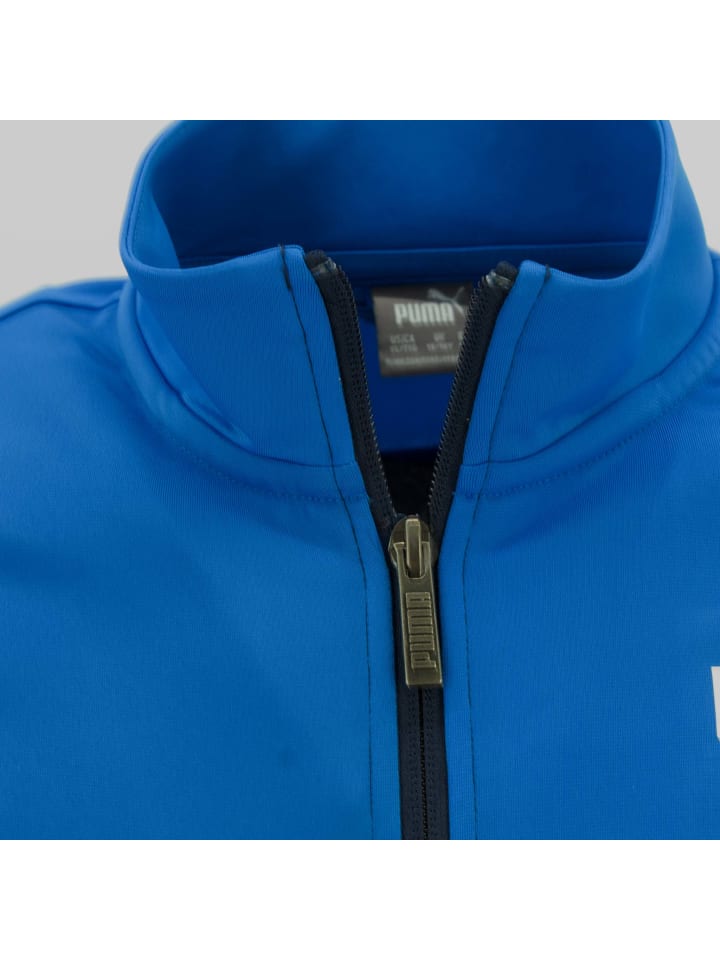 Puma Trainingsanzug Colorblock Poly Suit Kids in Blau günstig kaufen
