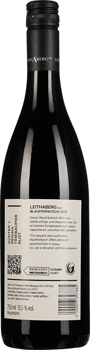 G + R Triebaumer Blaufränkisch Leithaberg 2019