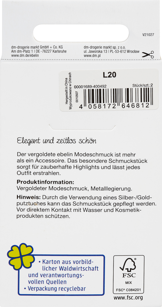 Creolen vergoldeter Modeschmuck, 2 St