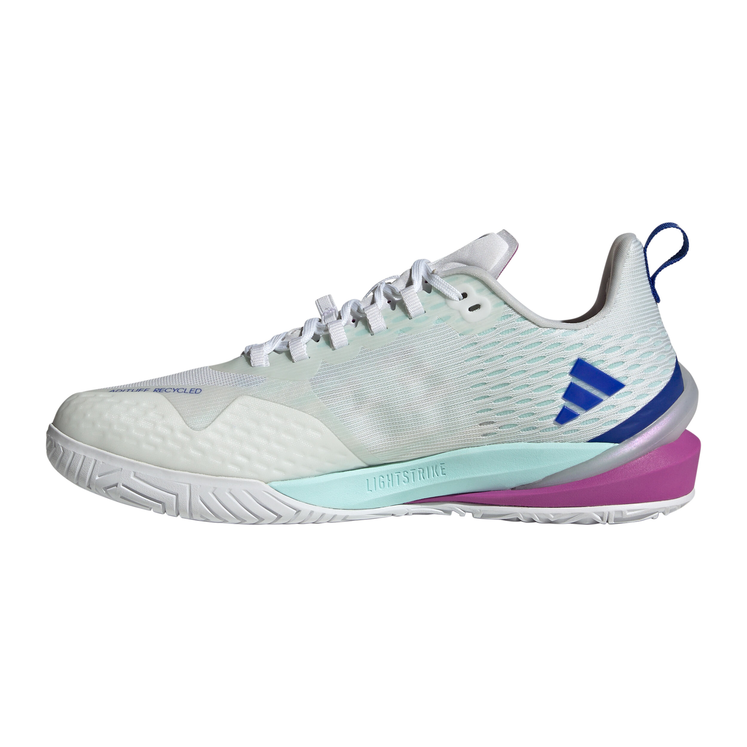 Adizero Cybersonic Allcourtschuh Herren - Weiß, Mint