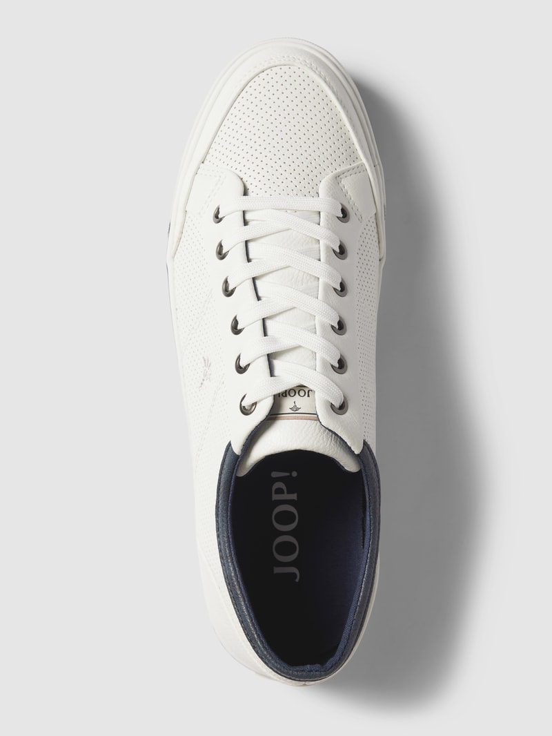 Sneaker mit Label-Stitching Modell 'Vegas Ice' in weiß