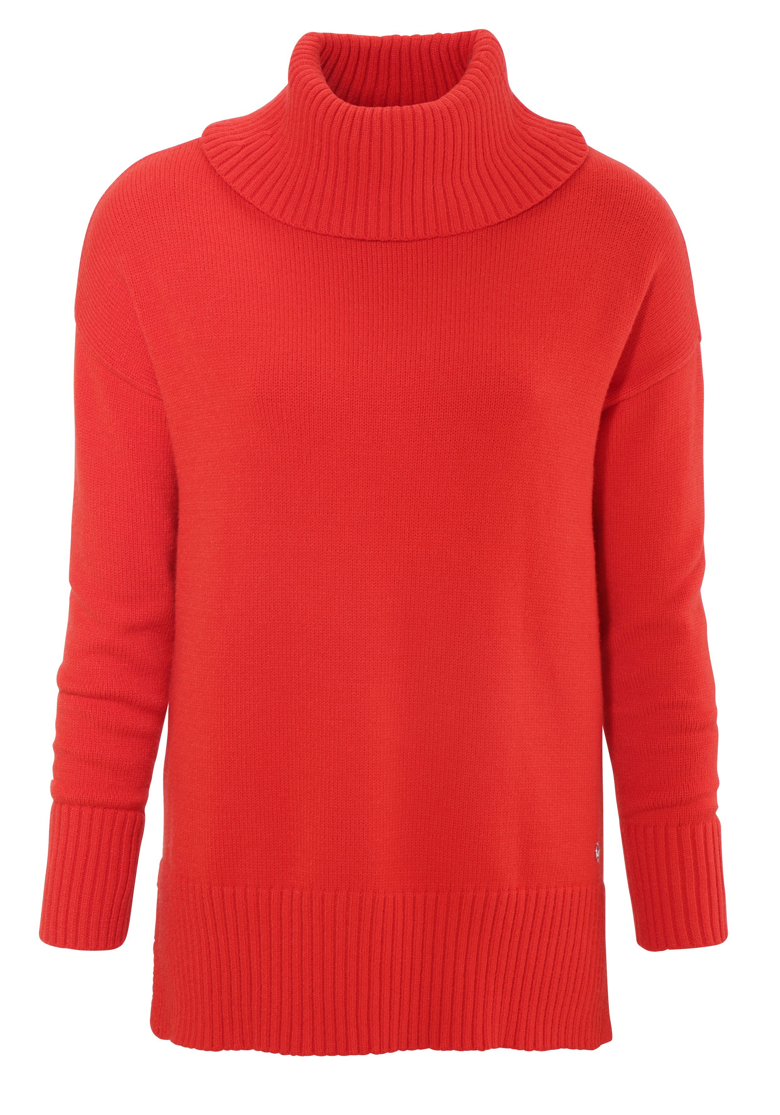 Tamaris Rollkragenpullover mit Rippdetails