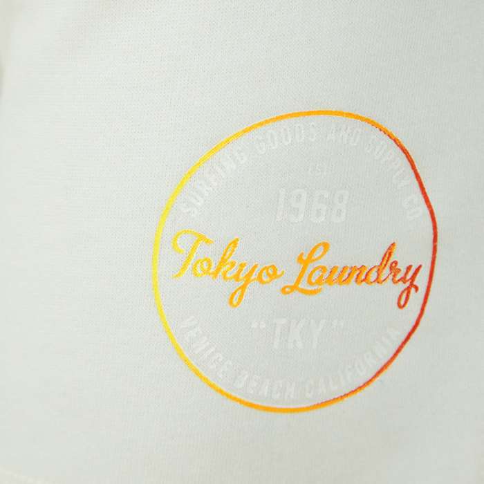 Tokyo Laundry Rainbow Surf Herren Sweat Shorts 1G18189 Snow White