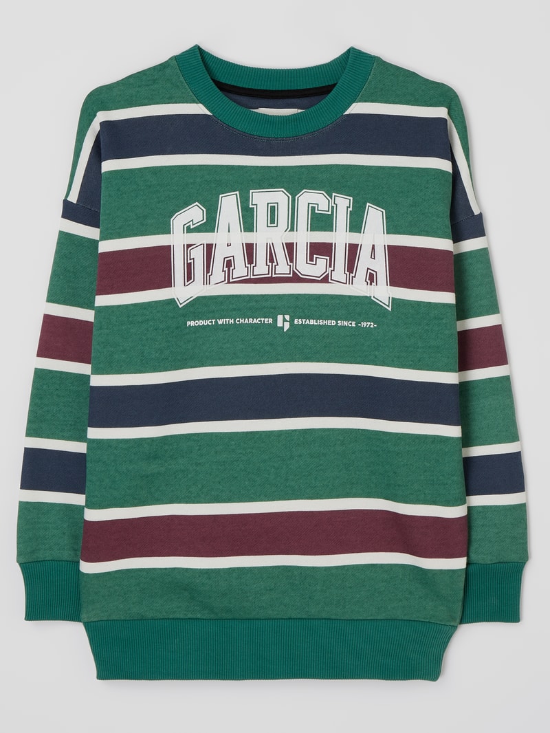 Sweatshirt mit Streifenmuster in mint