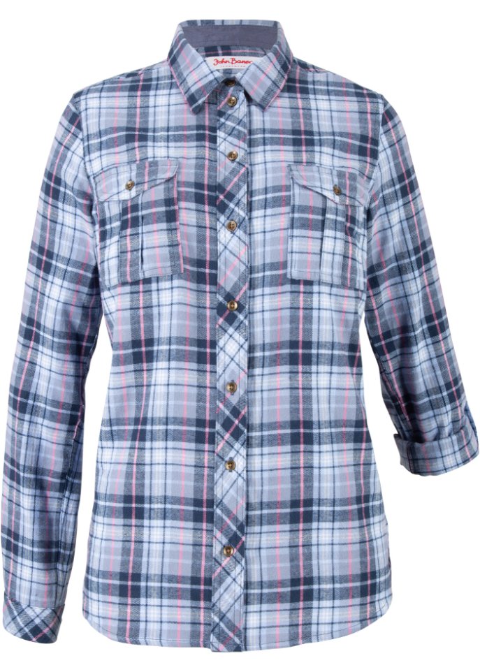 Flanell-Bluse