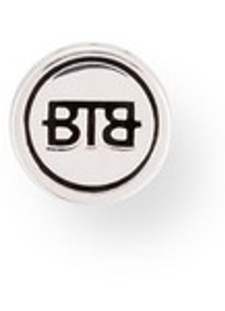 Buddha to Buddha Logo single silver stud earring