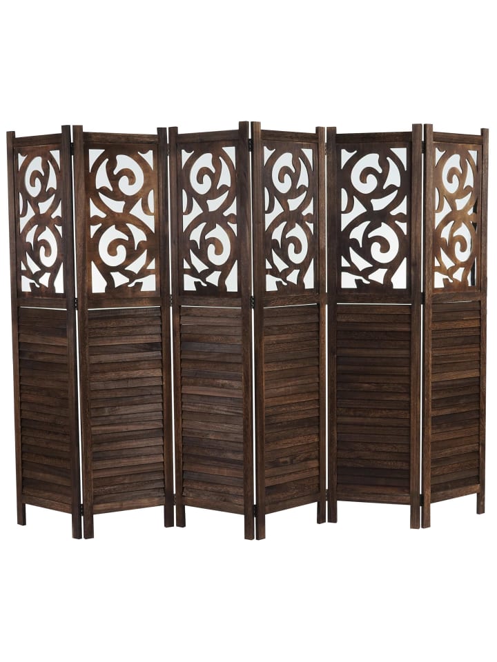 MCW Paravant Izmir mit Ornamente, 170x241x2cm, braun günstig kaufen onesize