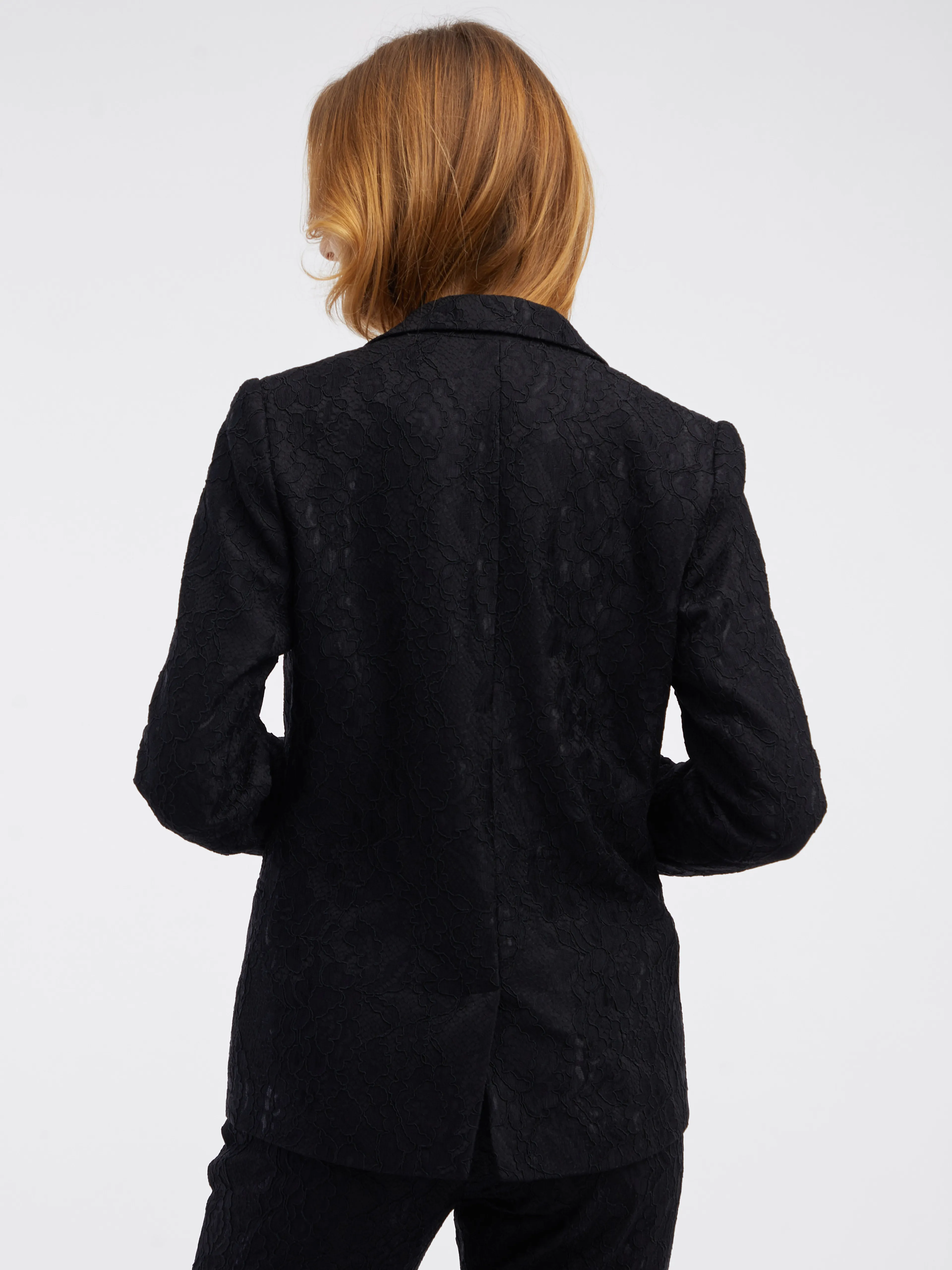 Schwarze gemusterte Damenjacke ORSAY