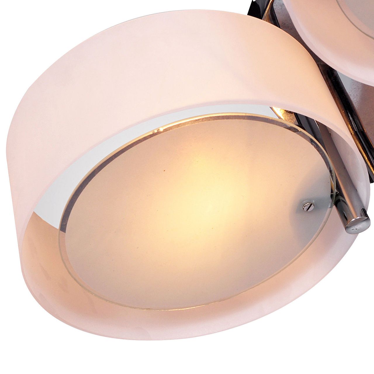 HOMCOM Deckenlampe Deckenleuchte Kronleuchter 40W Leuchte 3-flammig Chrom Acryl E27, Warmweiß, Ø64xH20cm