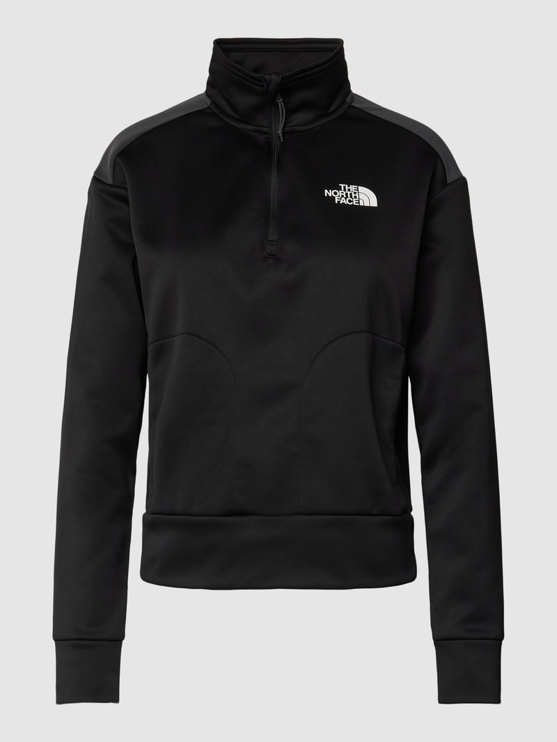 Sweatshirt mit Label-Print Modell 'REAXION' in schwarz