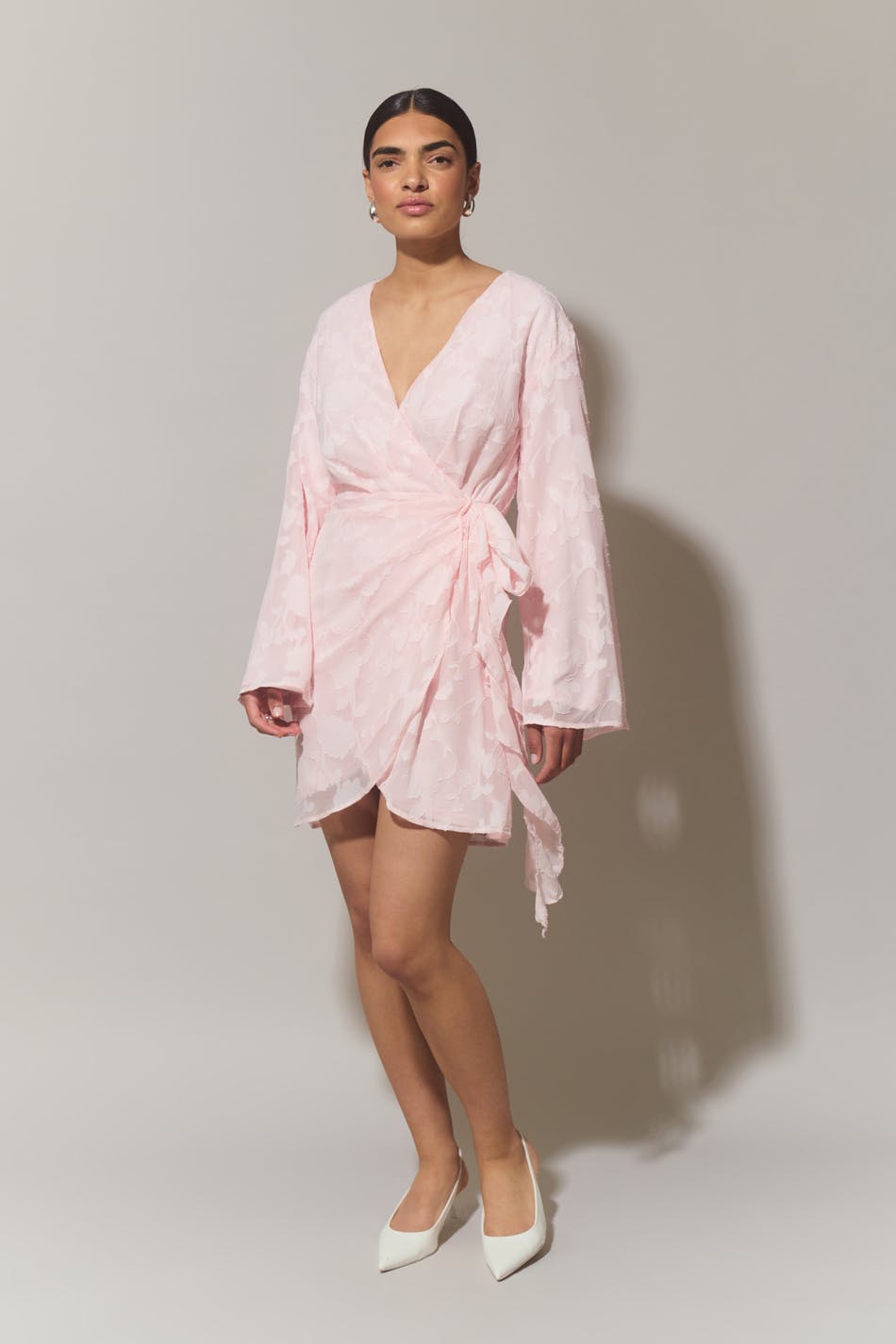 Floral wrap dress