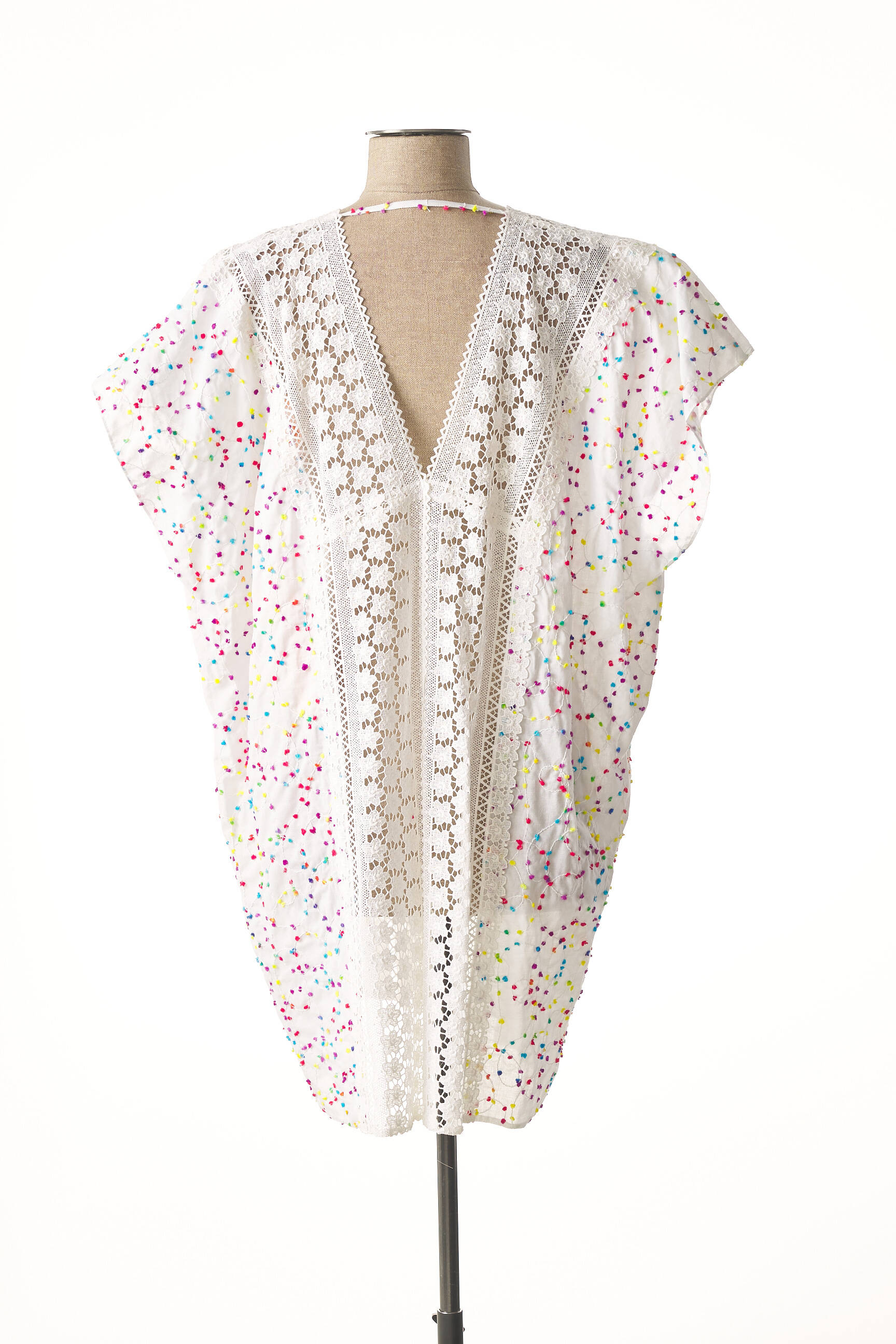 Valerie Khalfon Tuniquemanchecourte Femme couleur blanc