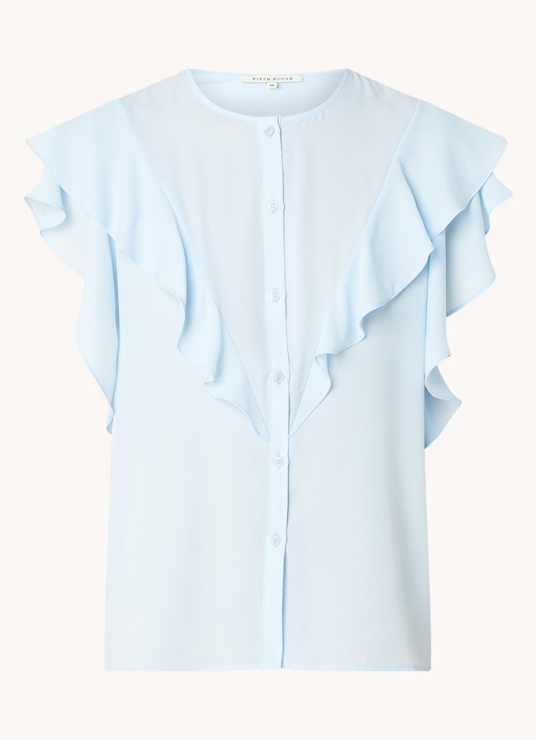 Fifth House  Faith blouse met volant en vlindermouw