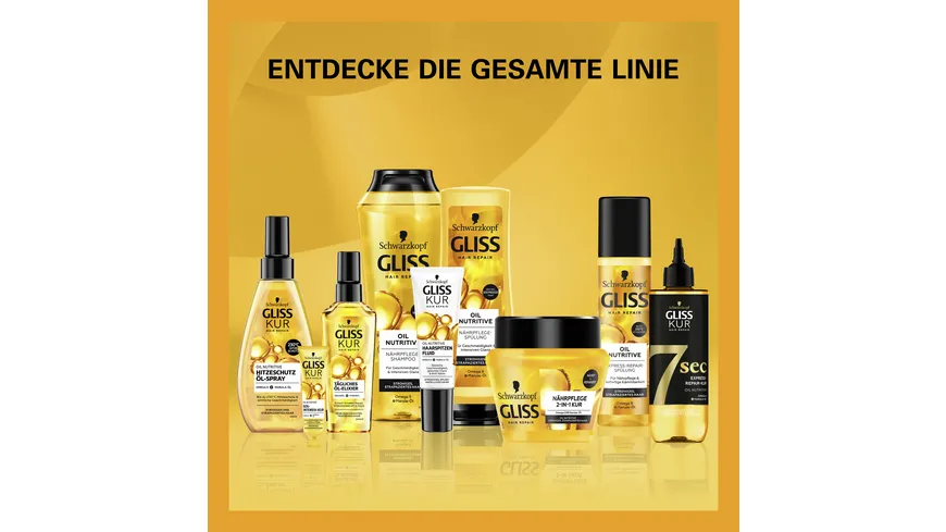 GLISS KUR Spray 150 ml Hitzeschutz Öl-Spray Oil Nutritive 150 ml