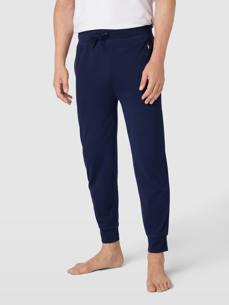 Sweatpants mit elastischem Bund in marineblau