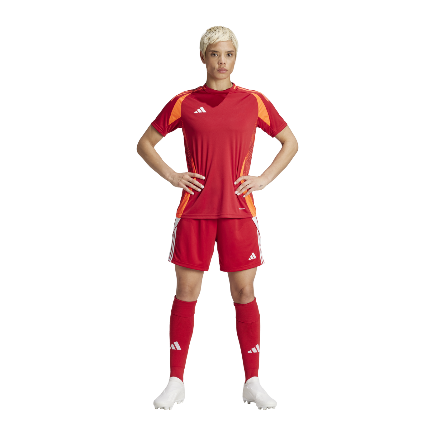 adidas Tiro 24 Short Damen Rot Weiss