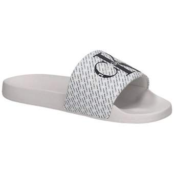 Calvin Klein Slide Aop in weiß