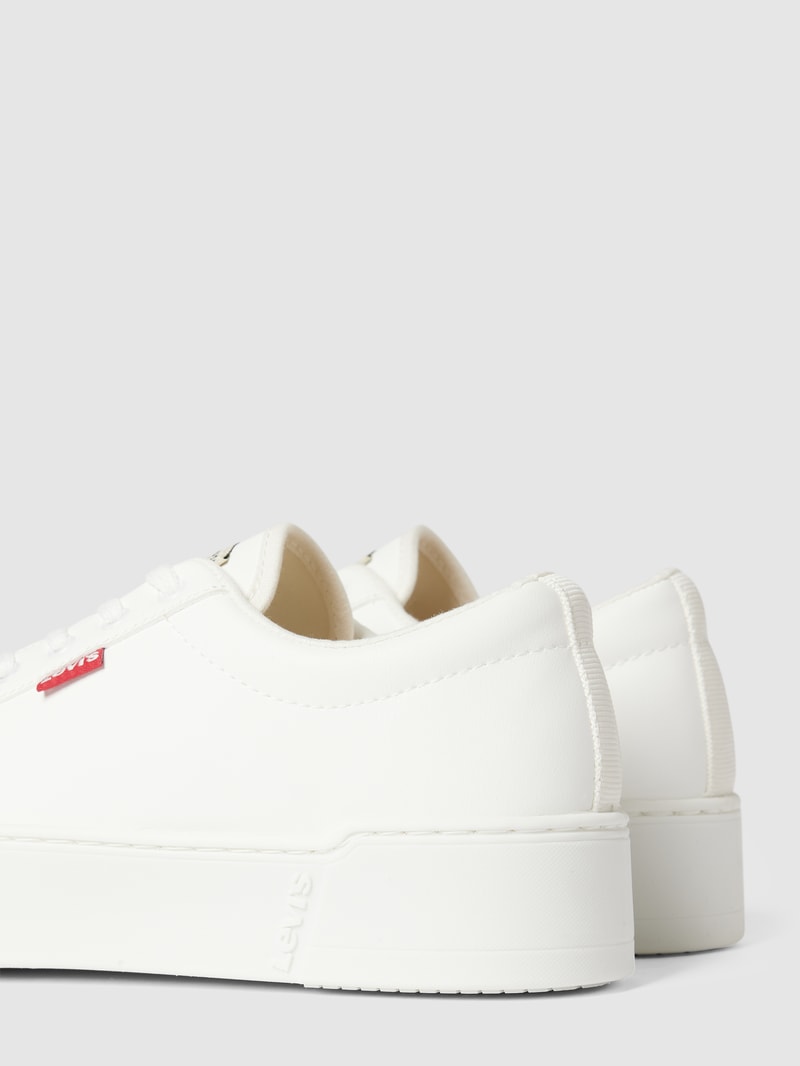 Plateau-Sneaker mit Label-Detail Modell 'TIJUANA' in weiß
