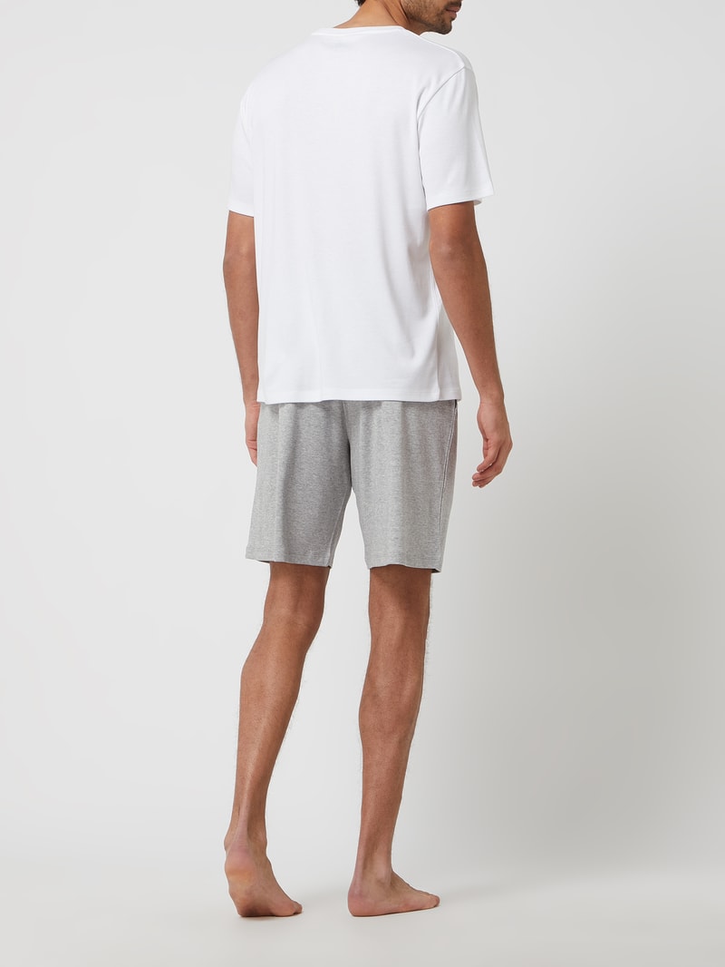 Sweatshirt mit Stretch-Anteil in mittelgrau meliert