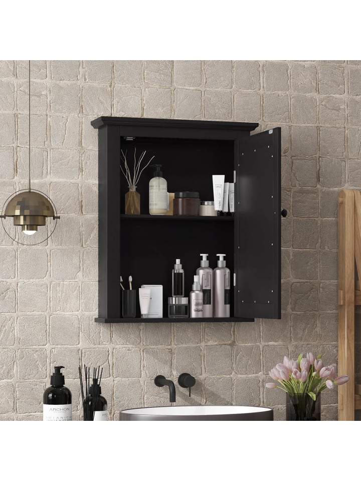 COSTWAY Spiegelschrank in Schwarz günstig kaufen onesize