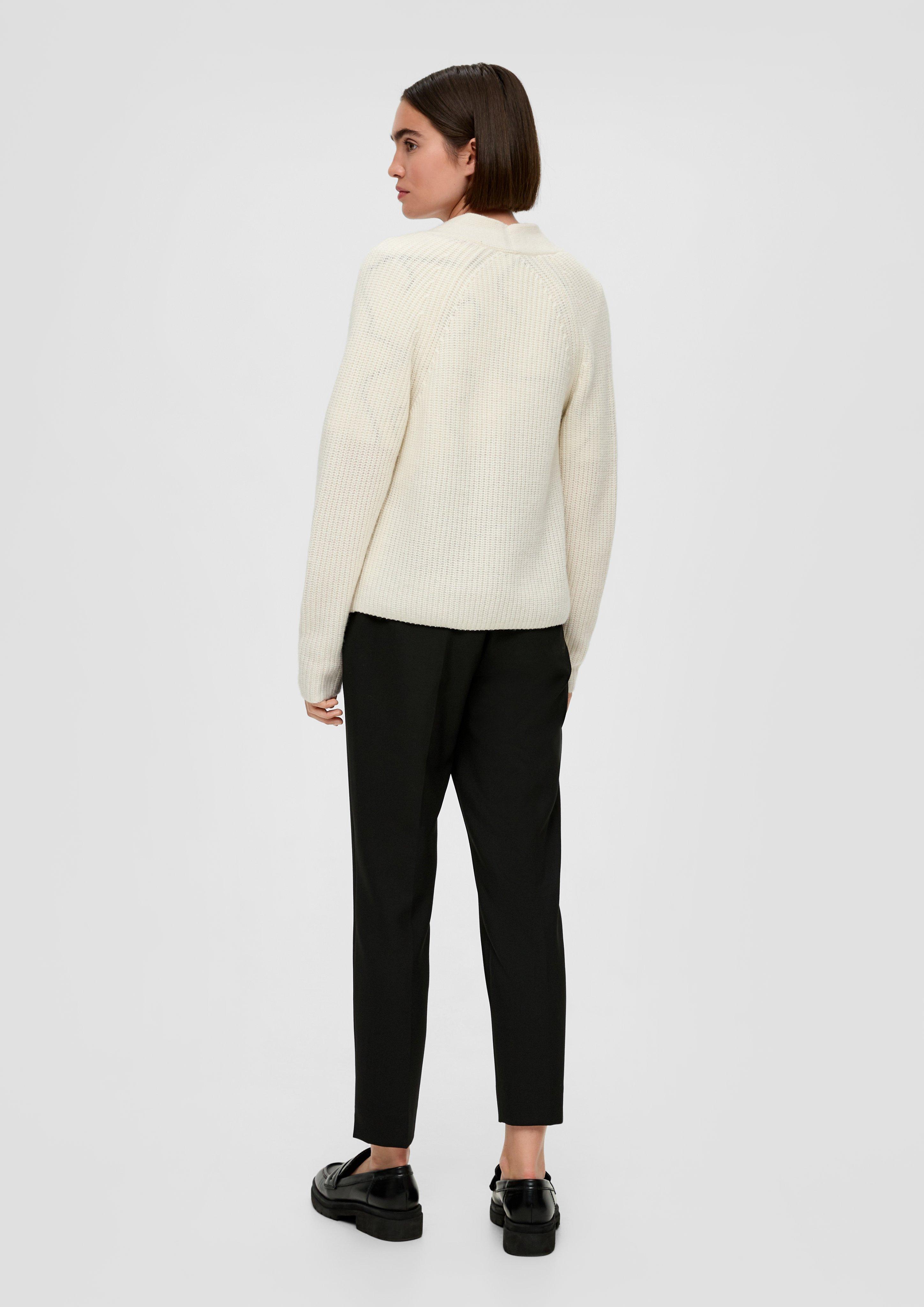 Kurzer Cardigan aus Wollmix  2136083-0700