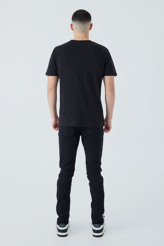 Skinny Jeans mit Riss am Knie