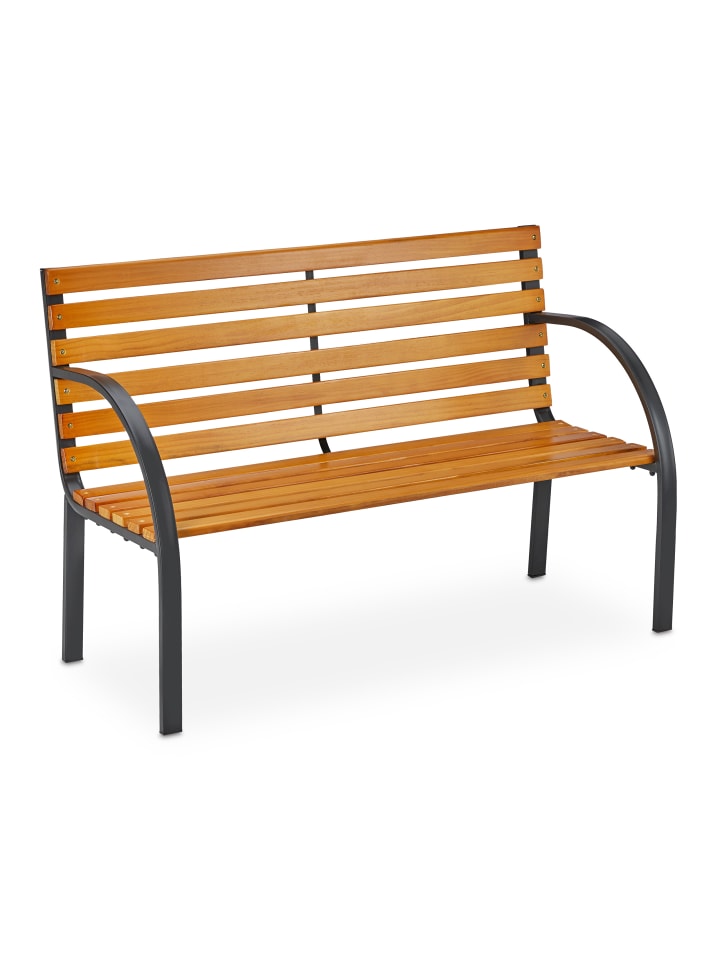 relaxdays Gartenbank in Natur - (B)122 x (H)84 x (T)60 cm günstig kaufen onesize