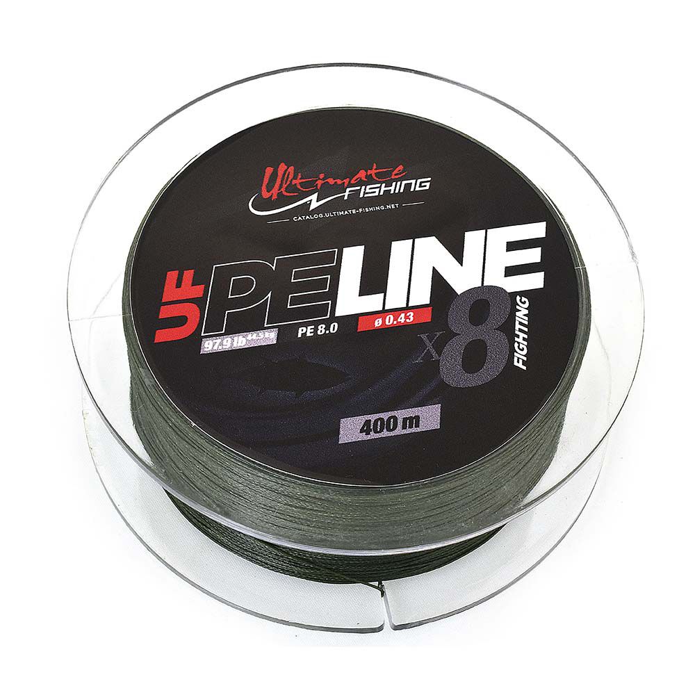 Najlepsza plecionka wędkarska UF PE Line X8 FIGHTING MOSS GREEN 400m