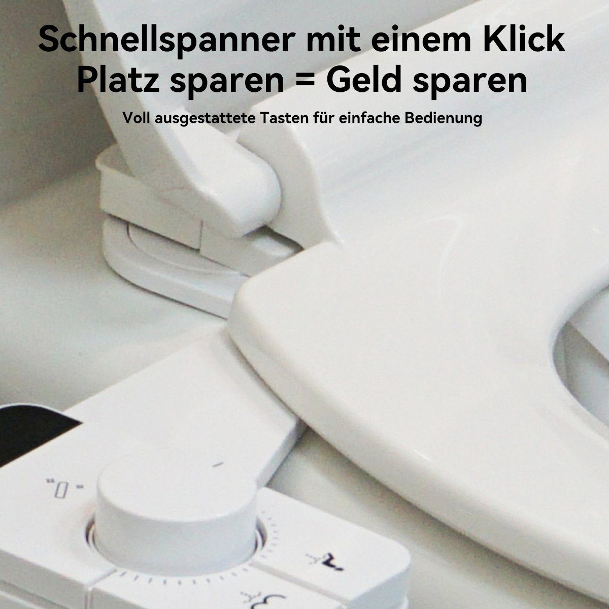 Hikeren Bidet, 2Modi,selbstreinigende 2Düsen,Lochabstand: 84-196 mm