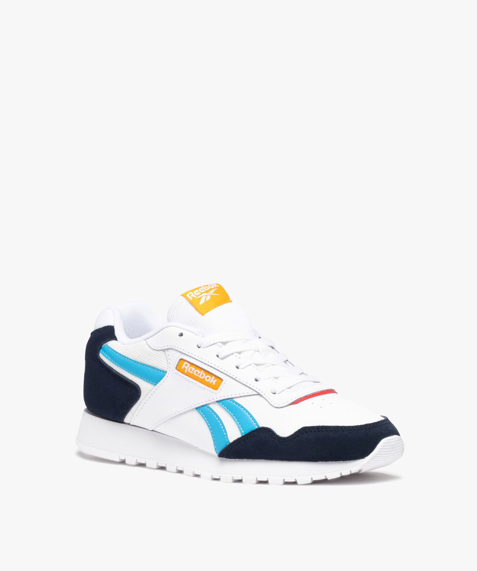 Baskets homme dessus en cuir style running à lacets - Reebok  blanc | GEMO